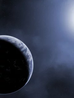 shadow, sci fi, stars, planets