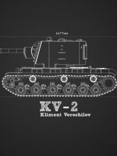 климент ворошилов, советский, танк, тяжелый, кв-2