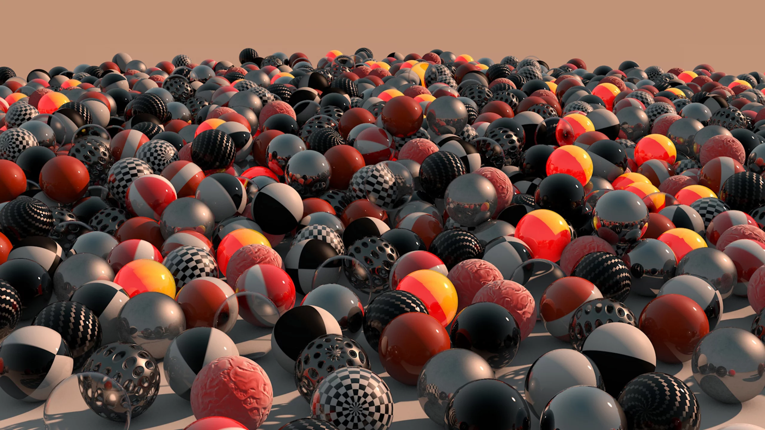 balls, 3d, dawn, colors