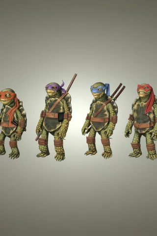 teenage mutant ninja turtles, черепашки ниндзя, tmnt, светлый фон