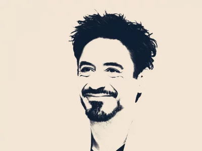 портрет, арт, robert downey jr