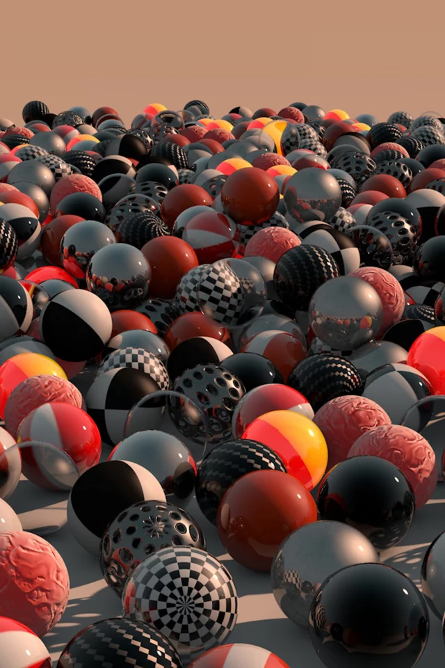 balls, 3d, dawn, colors