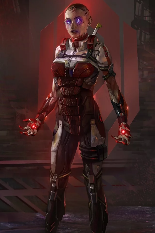 jack, art, subject zero, mass effect 3, phantom