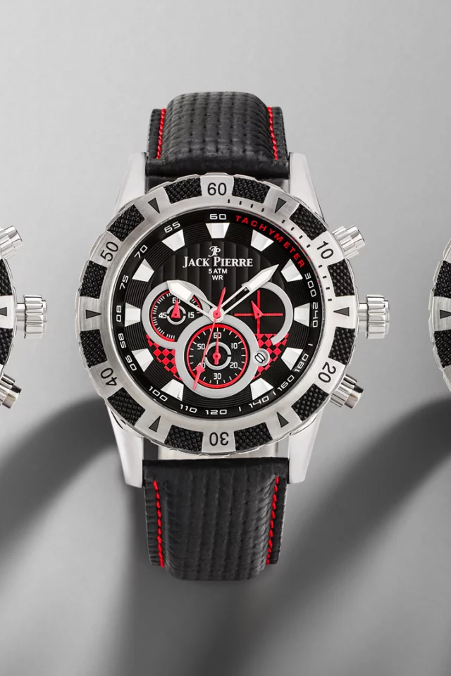 leather, three, yellow, watch, blue, metal, red