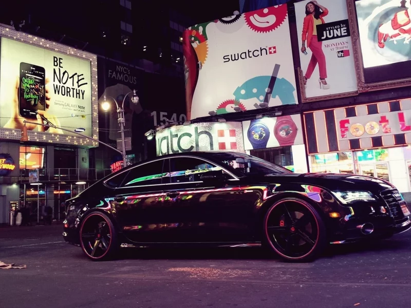 машина, audi a7, улица, город, авто