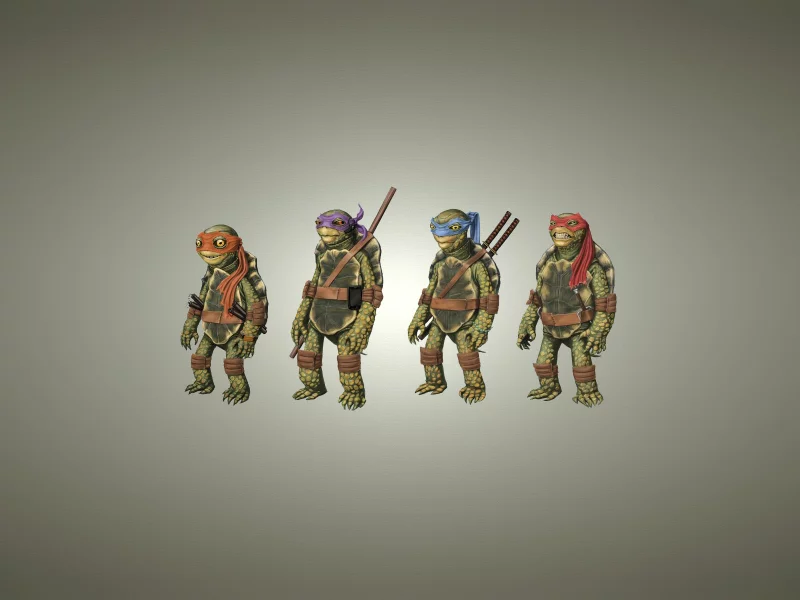 teenage mutant ninja turtles, черепашки ниндзя, tmnt, светлый фон