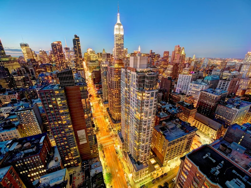 midtown, empire state building, new york, new york city, sixth avenue, nyc, manhattan, usa
