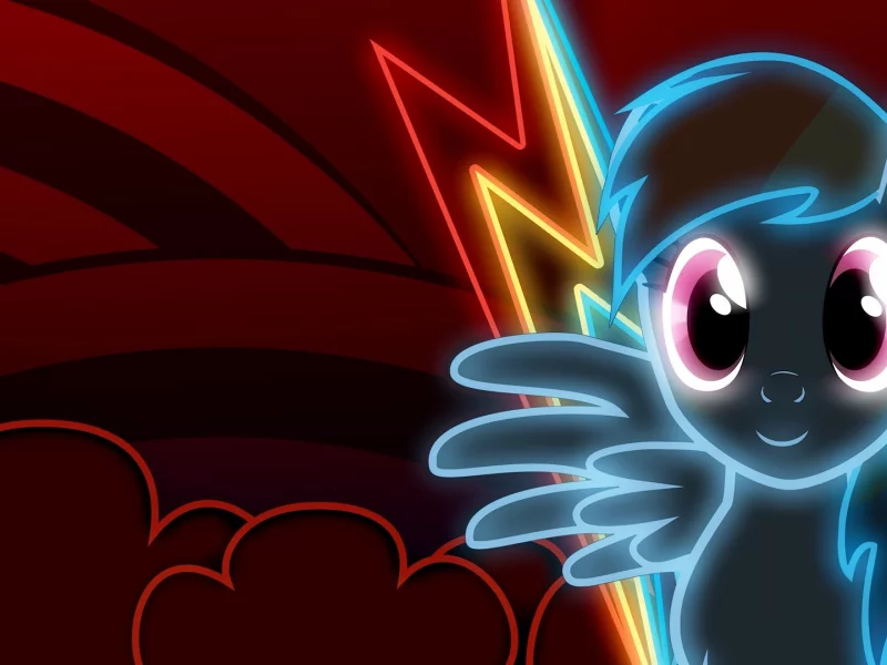 дэш, neon, dash, рэйнбоу, rainbow dash, неон, rainbow, mlp, my little pony