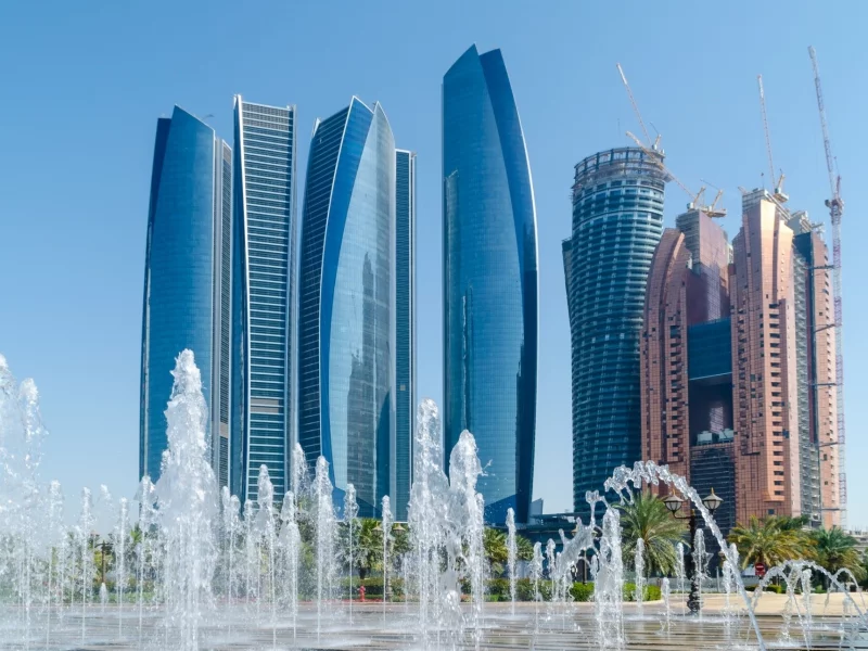города, дубай, оаэ, небоскребы, фонтаны