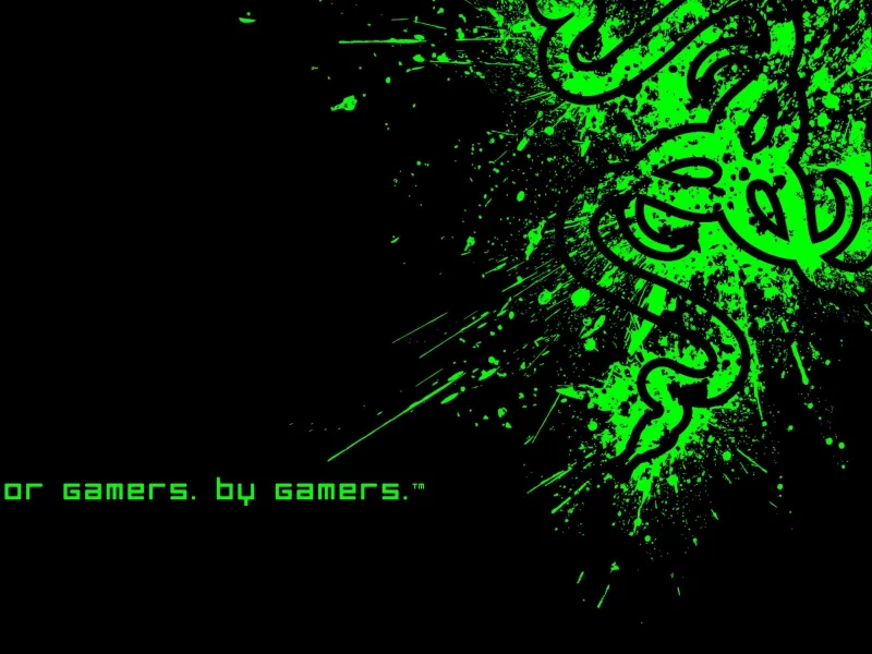 razer fragged, минимализм, лототип, desktop wallpaper