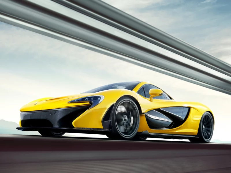 суперкар, желтый, p1, mclaren