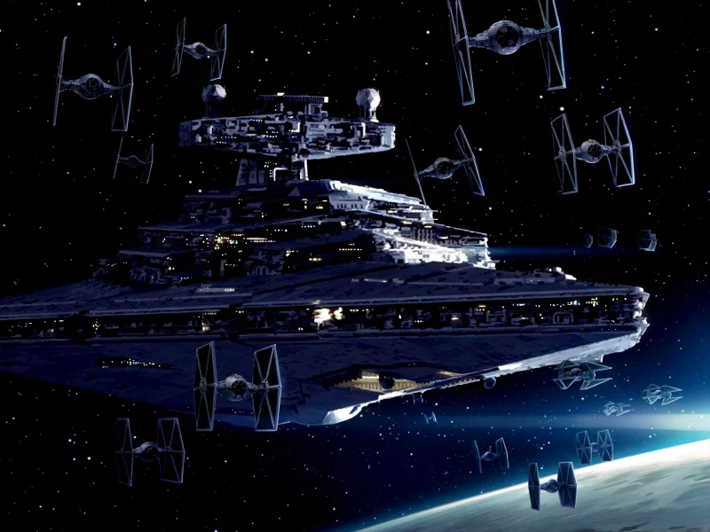 imperial starfleet, star wars, star destroyer, star destroyer, art, tie fighters