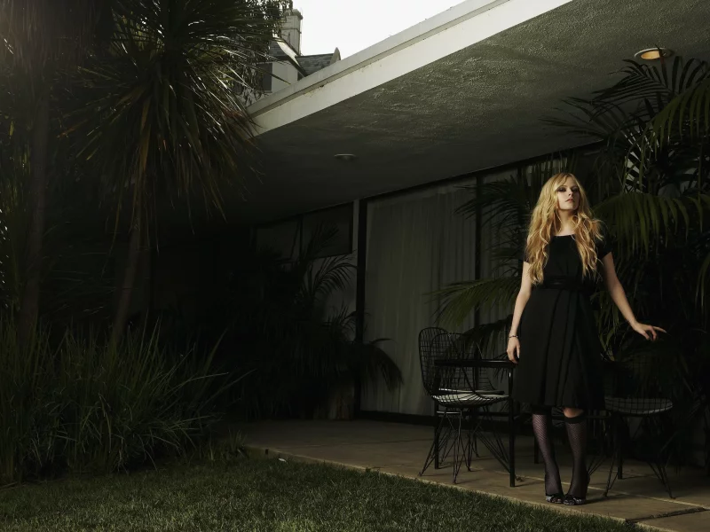 lavigne, avril, платье, черное
