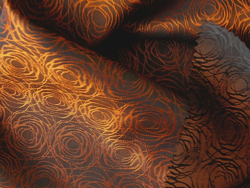 коричневая, узоры, текстура, золотая, ткань
