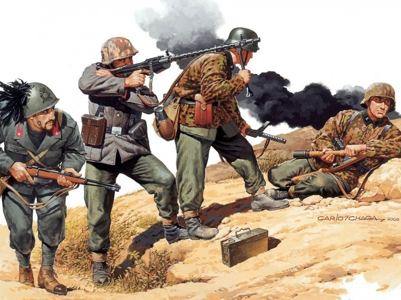 югославия, итальянские, солдаты, немецкие, 1944год, арт