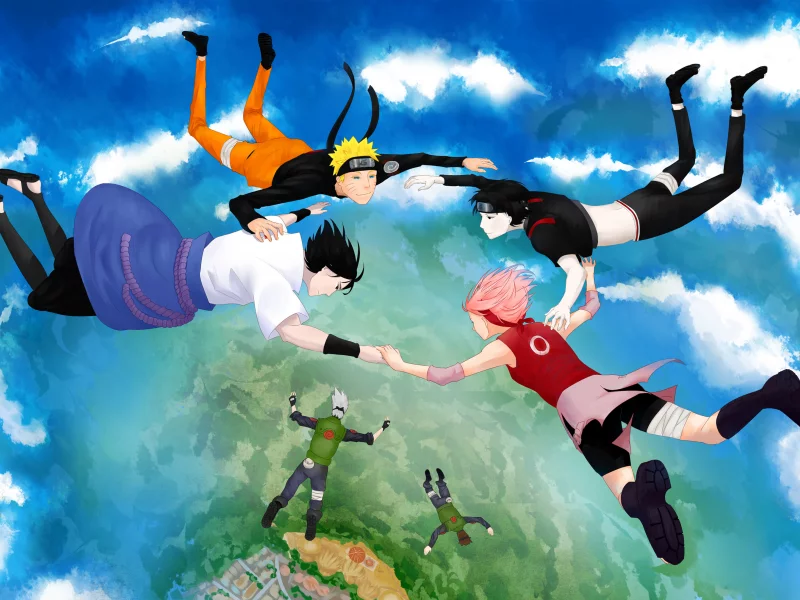 sai, аниме, арт, haruno sakura, наруто, uchiha sasuke, hatake kakashi, naruto