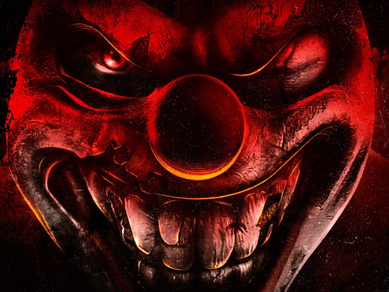 twisted metal, плей стэйшн, клоун, игра