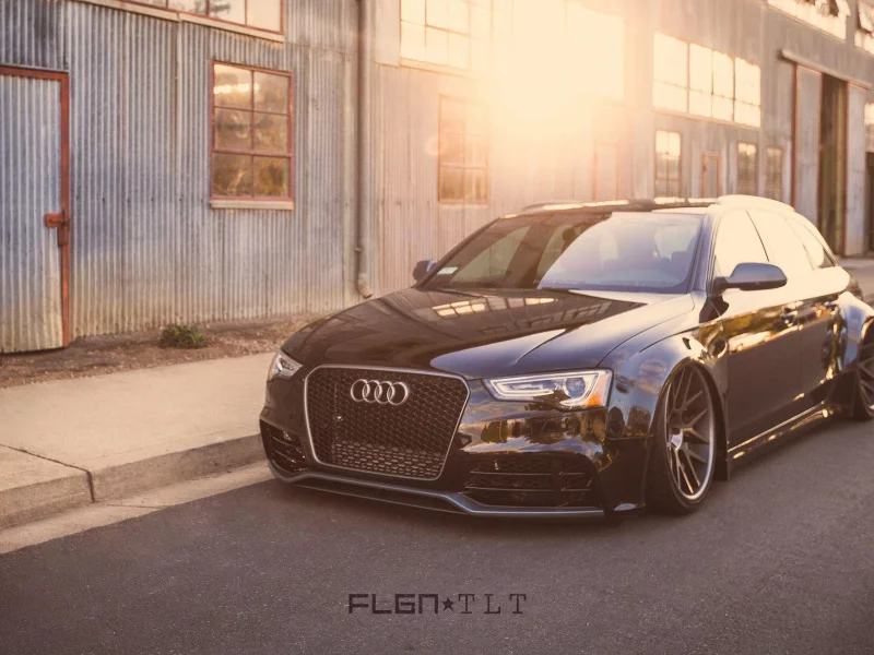 audi a4, авто, audi, черная, машина