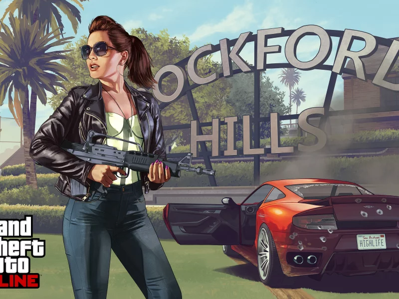 GTA Online, девушка, оружие