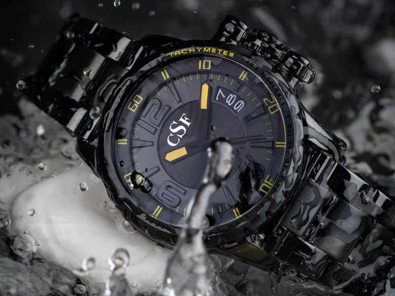 yellow, water clock, watch