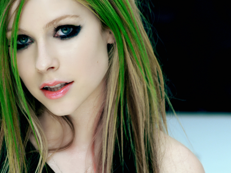 волосы, singer, лицо, avril lavigne, певица, девушка