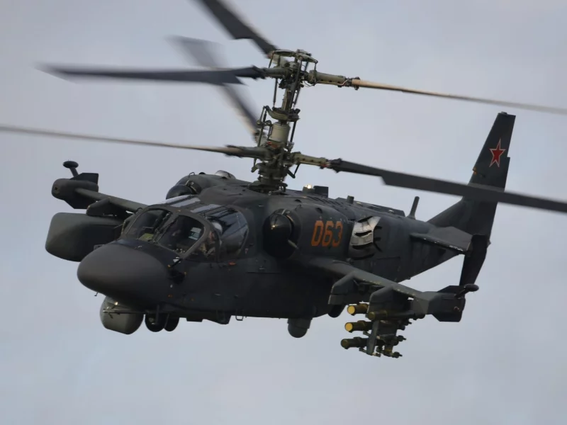 российский, ка-52, полет, ударный, вертолёт, _аллигатор_