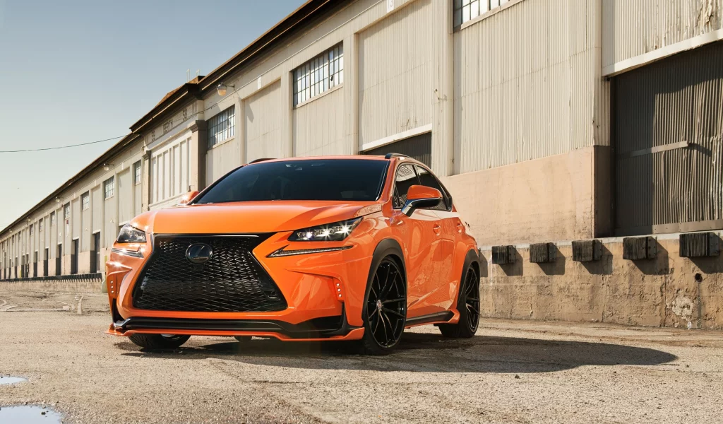 Lexus, тюнинг, оранж