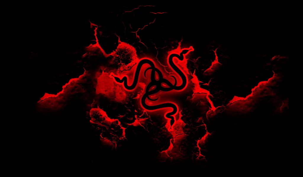 razer, logo, desktop wallpaper, red