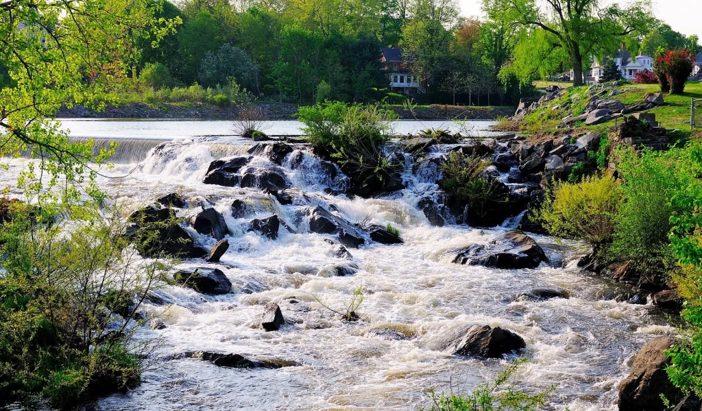 природа, реки, озера, поток, камни