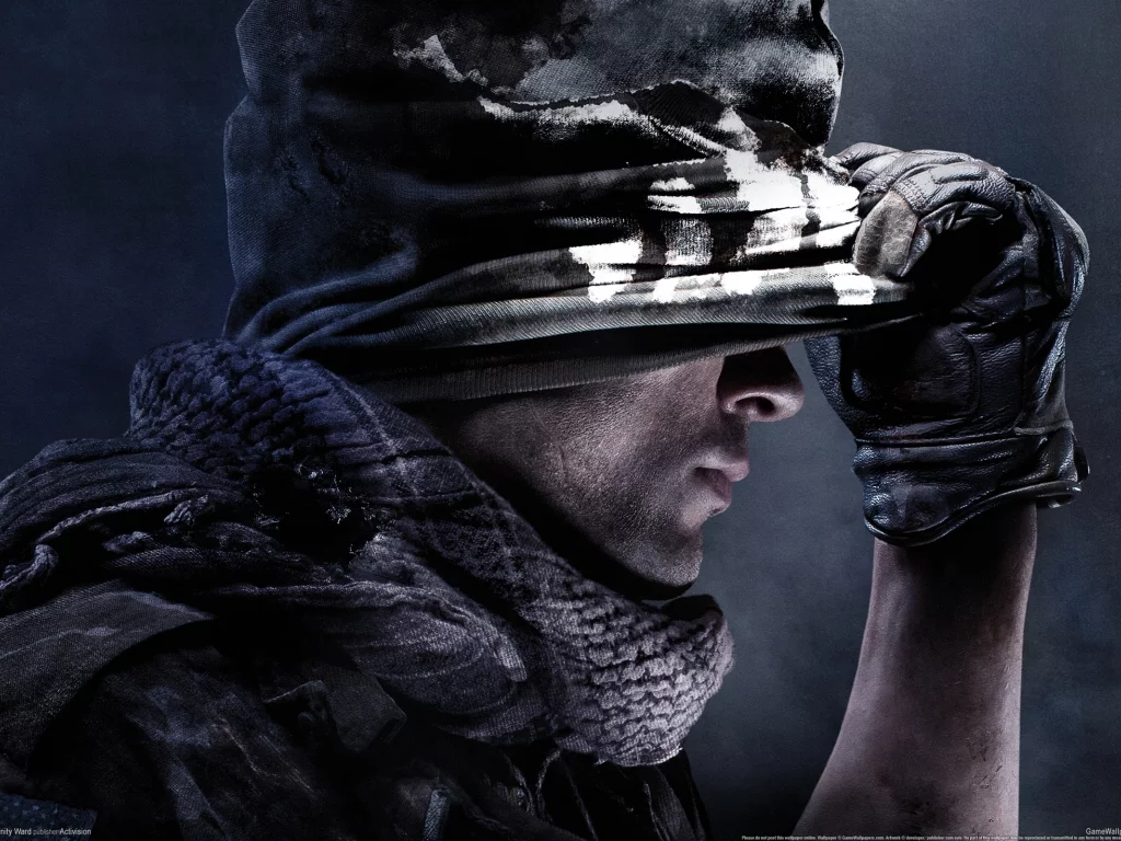 call of duty ghosts, маска, лицо, солдат