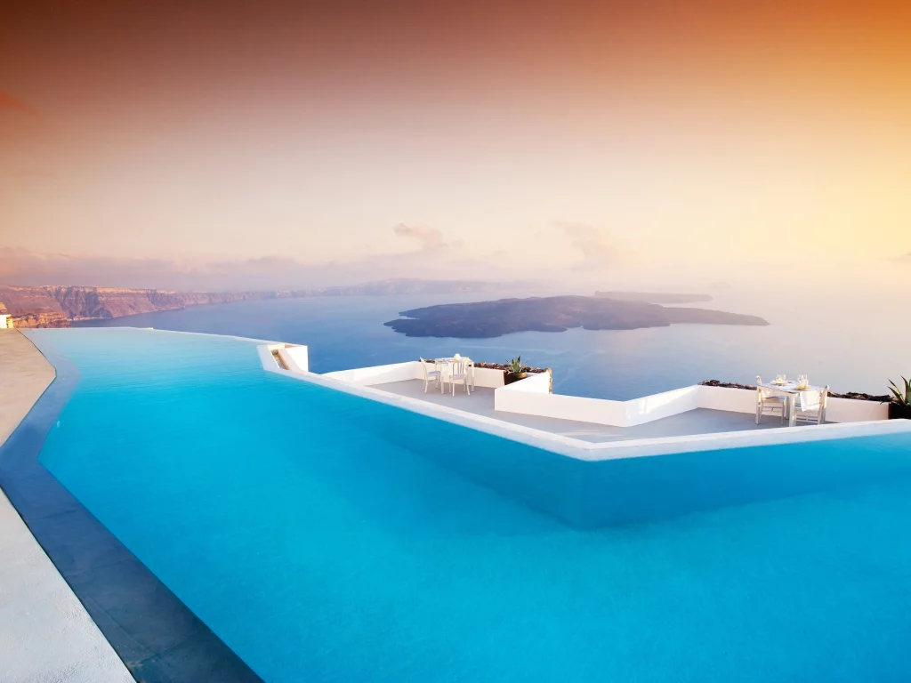 отель, санторини, pool, бассейн, santorini, греция, greece