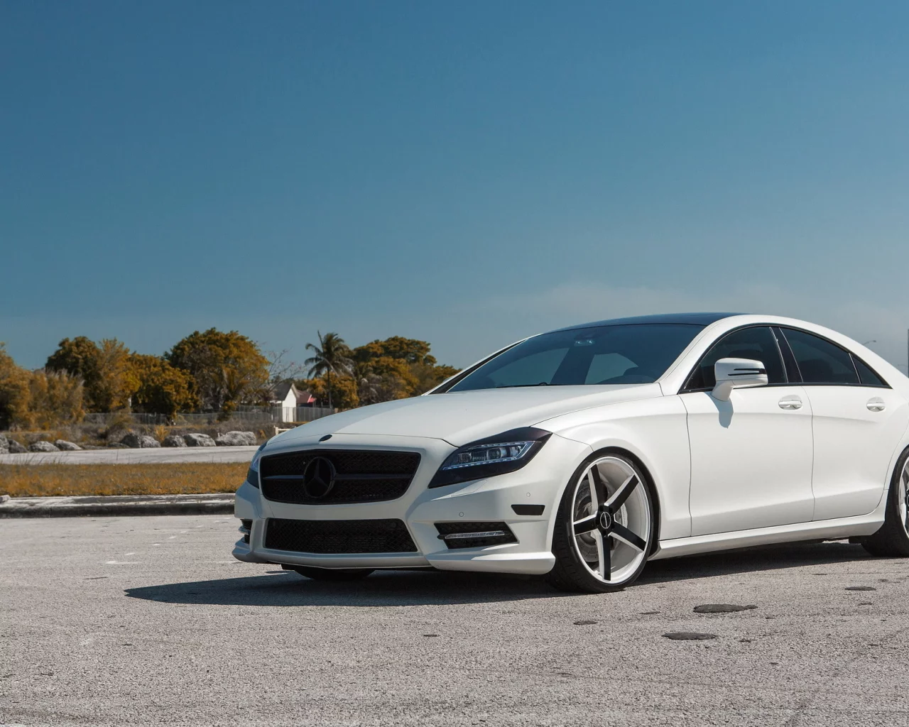 тюнинг, мат, mercedes, белый, cls 550