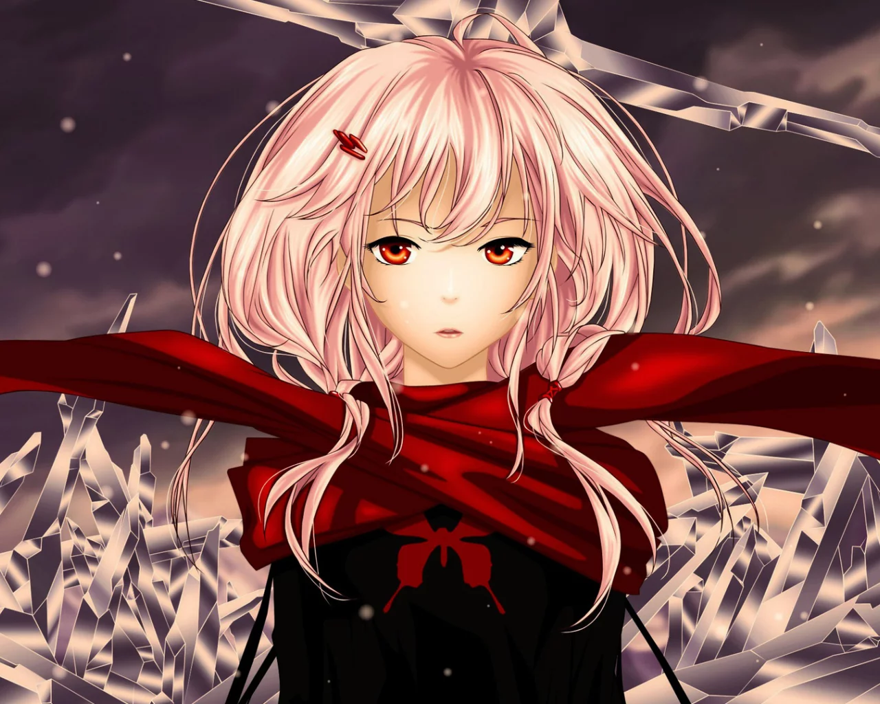 Guilty crown, Инори, Inori, вирус апокалипсис, кристаллы