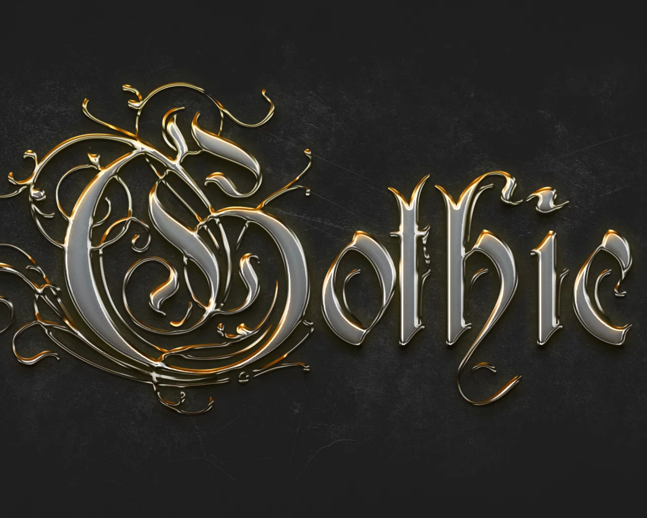готика, золото, gothic