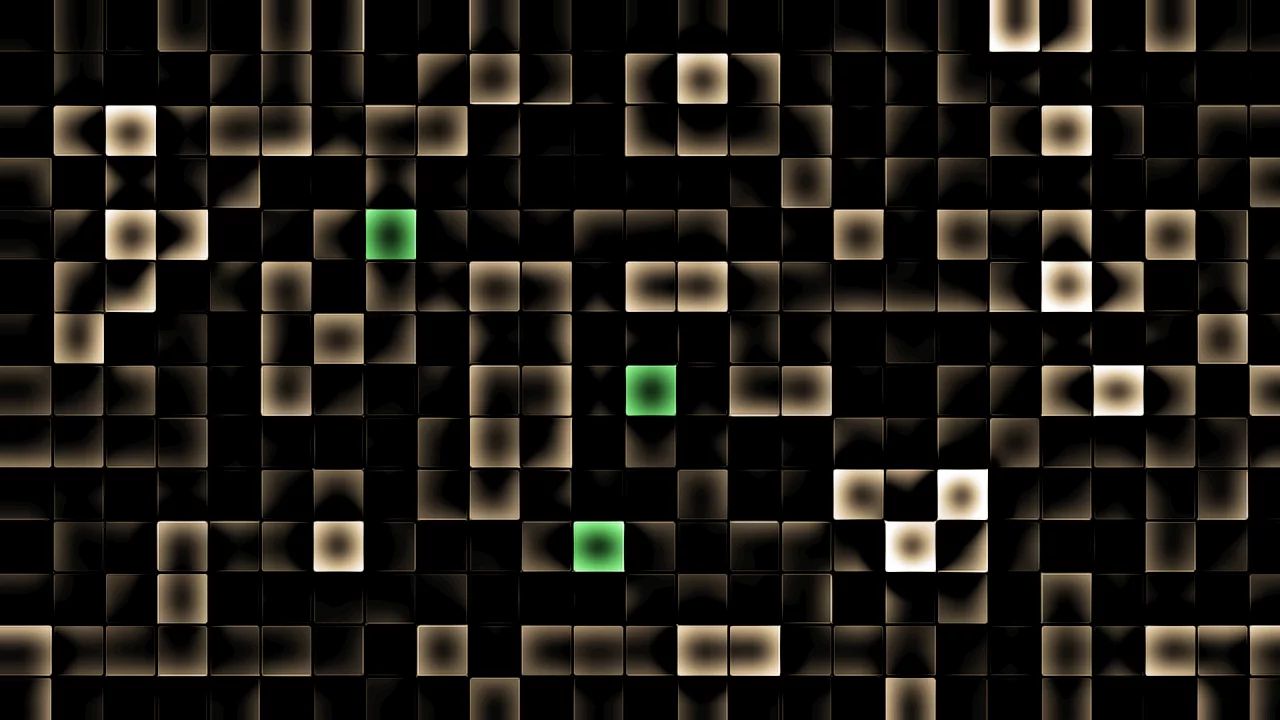 pattern, black, gold, square