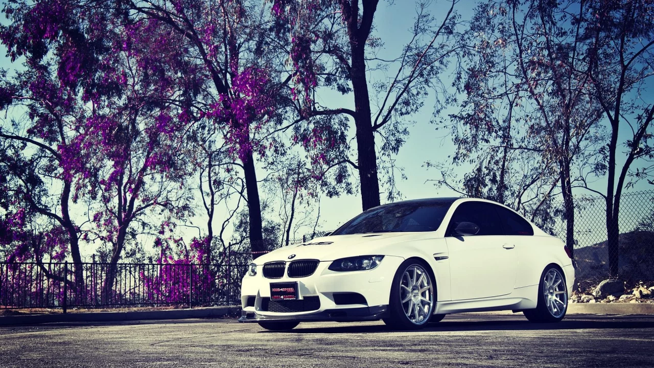 BMW, М3, белый