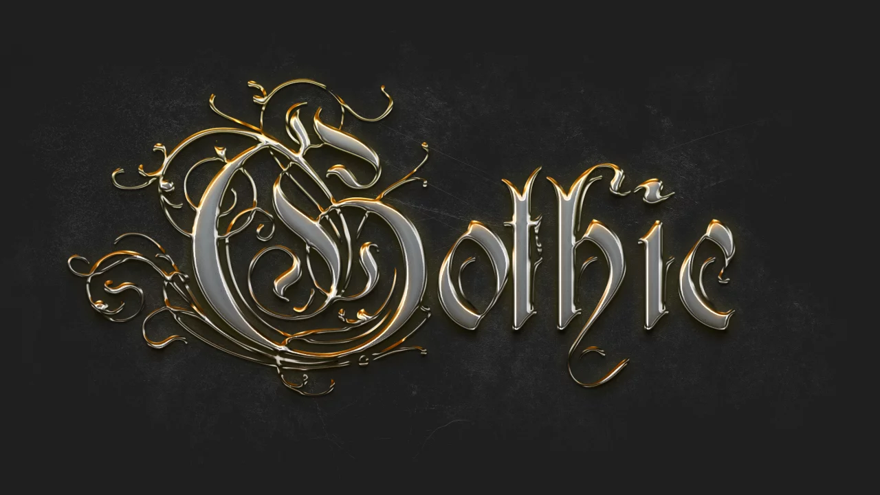 готика, золото, gothic