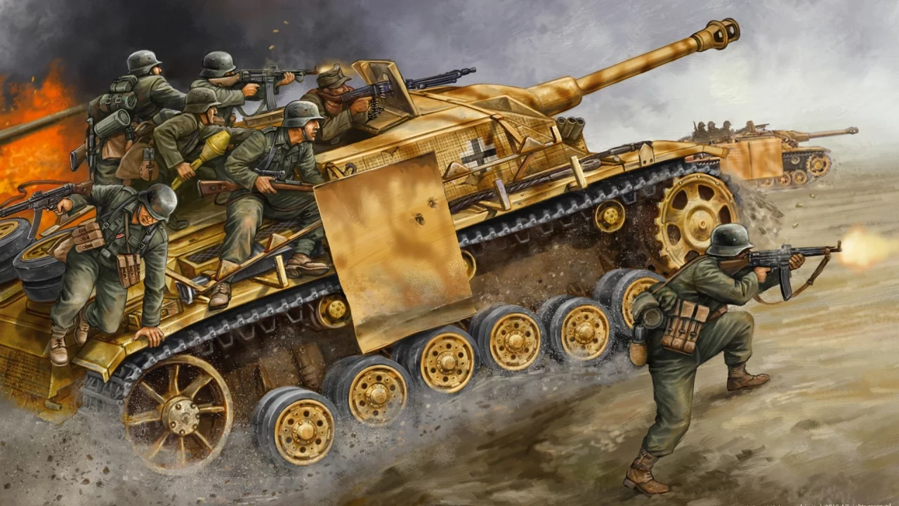 германия, вермахт, война, stug iv, немцы, солдаты, штюг