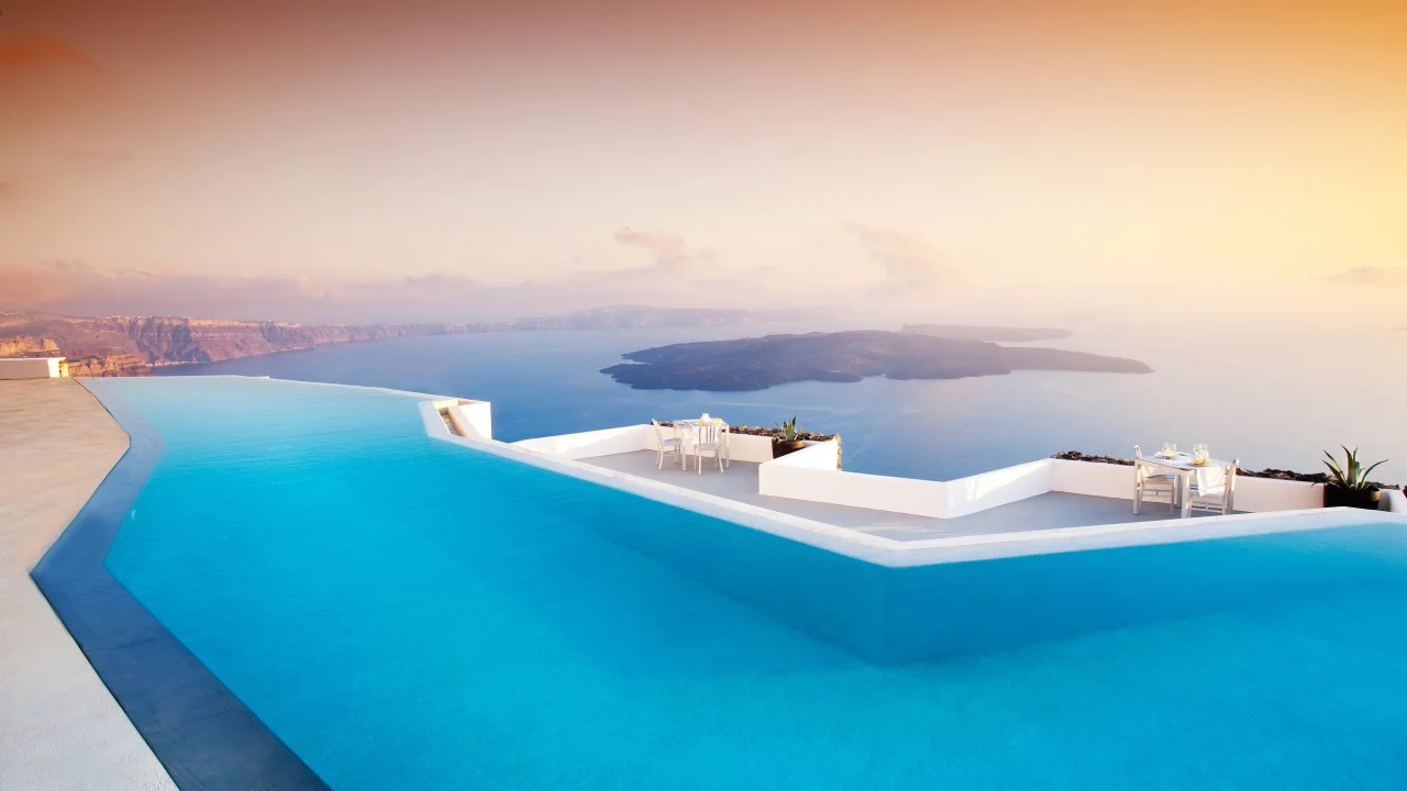 отель, санторини, pool, бассейн, santorini, греция, greece