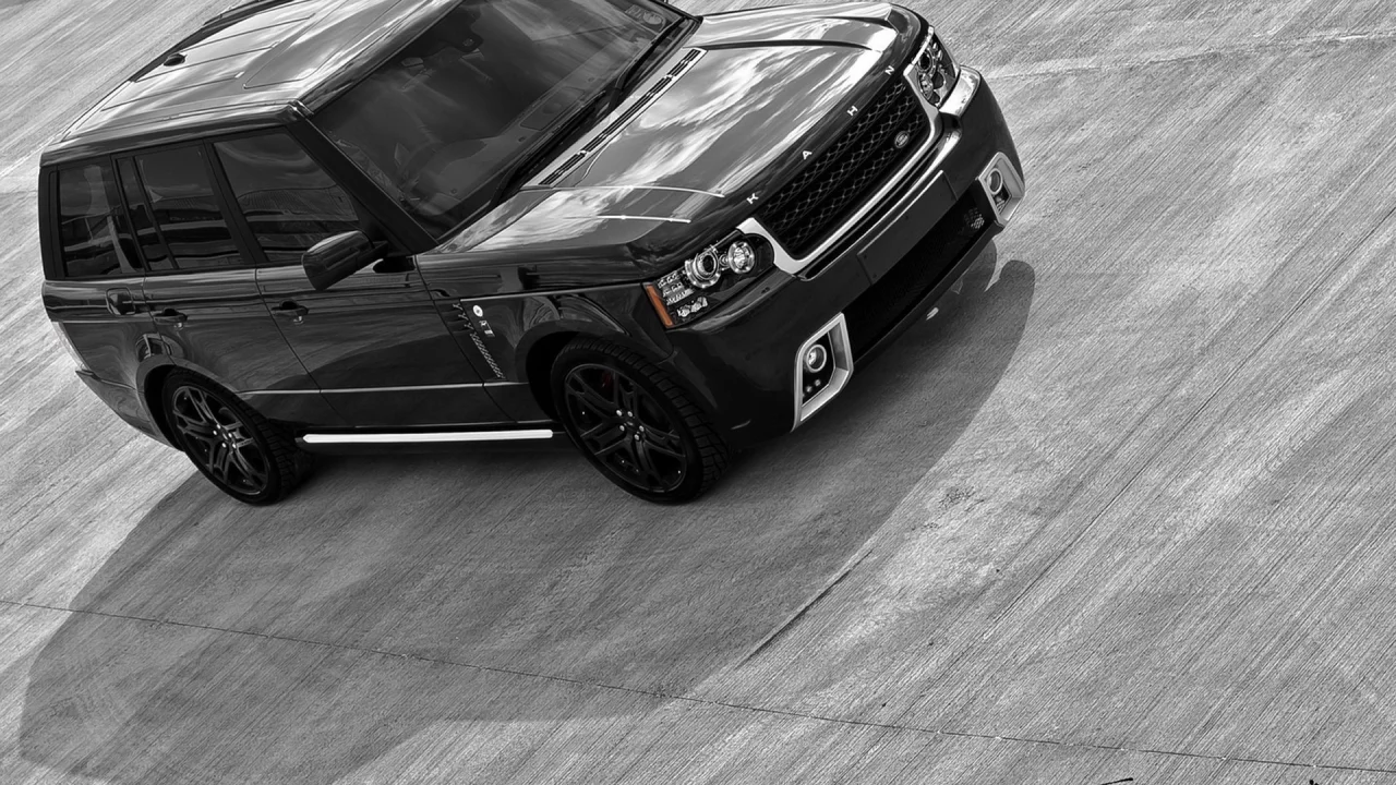трек, land rover, внедорожник, чб