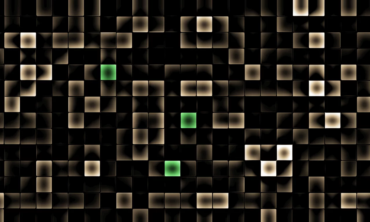 pattern, black, gold, square