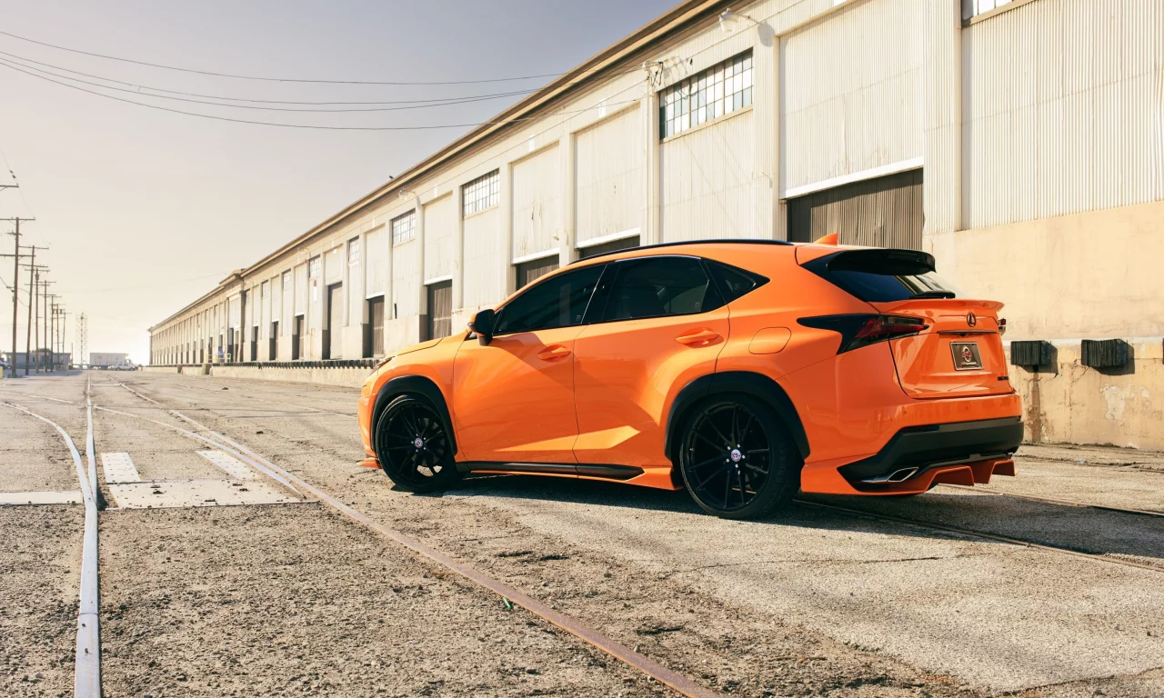 Lexus, тюнинг, оранж
