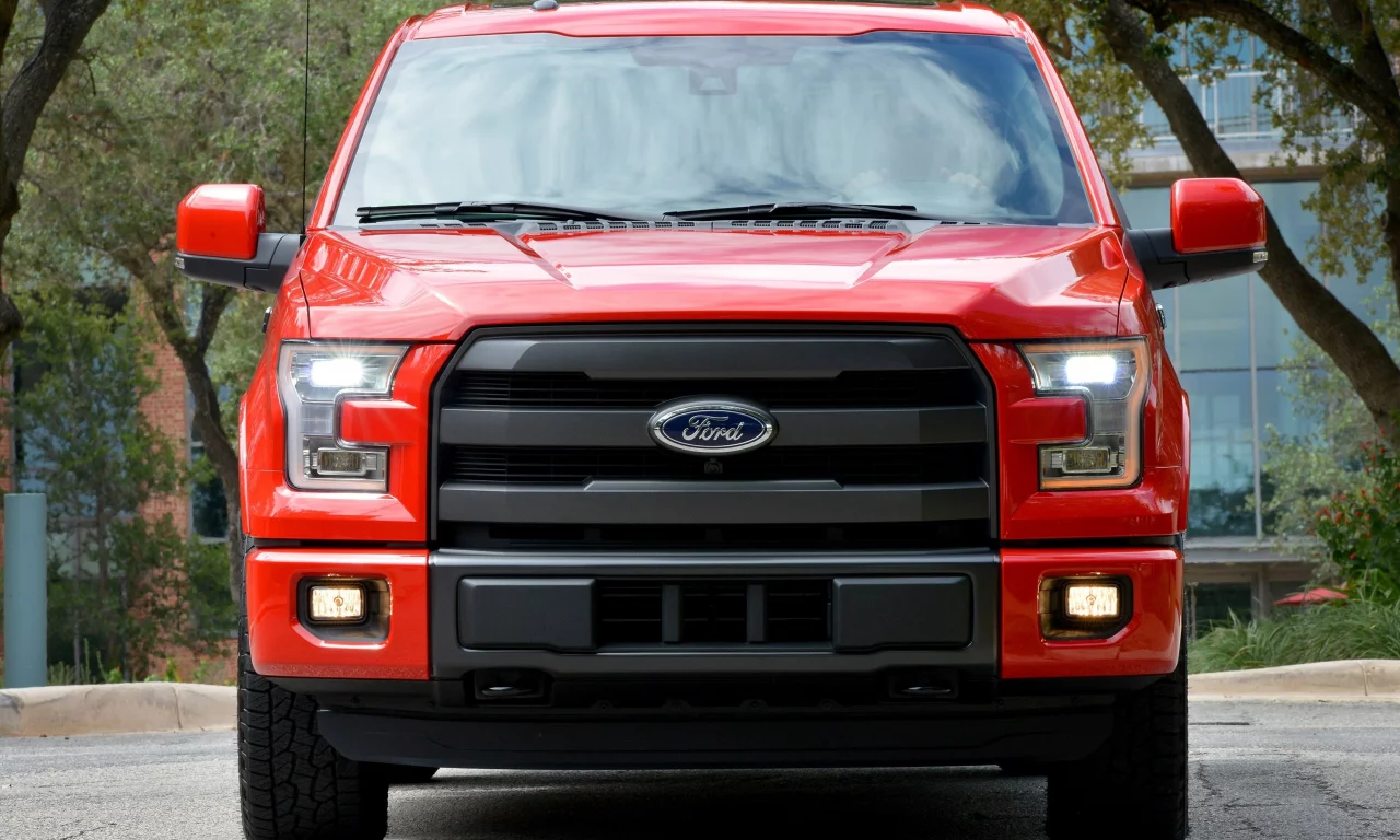 ford, supercrew, красный