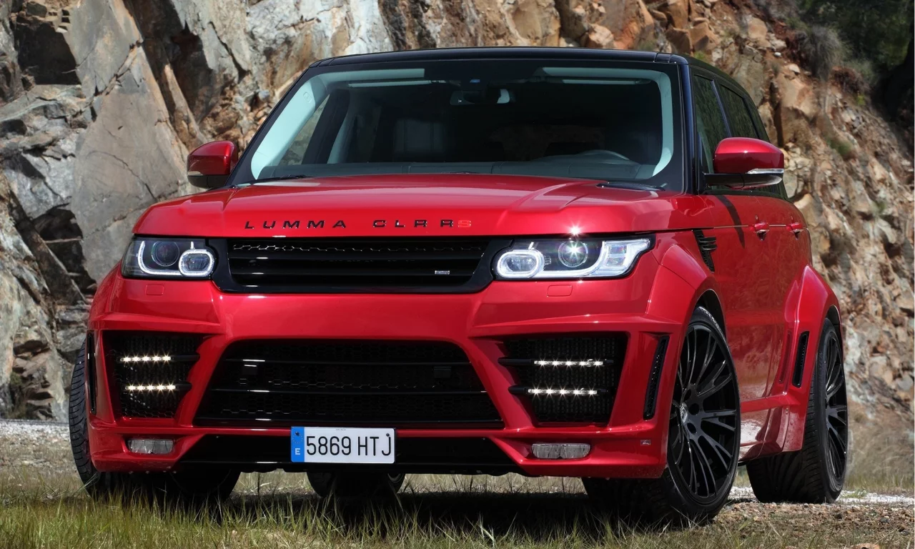 range rover, clr, rs, lumma, design, красный