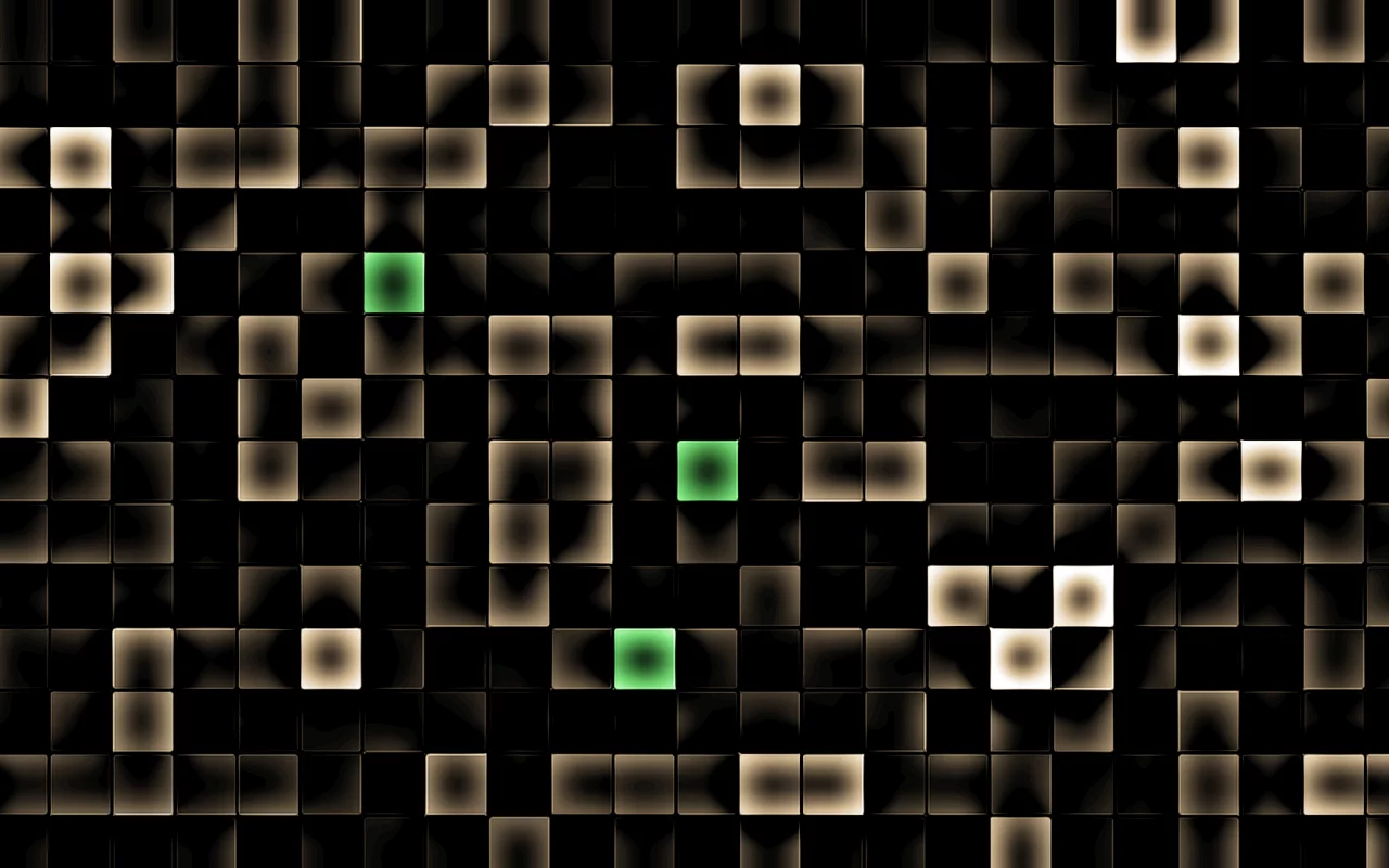pattern, black, gold, square