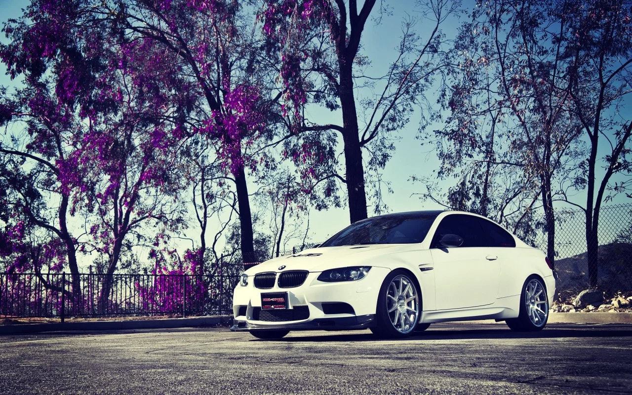 BMW, М3, белый