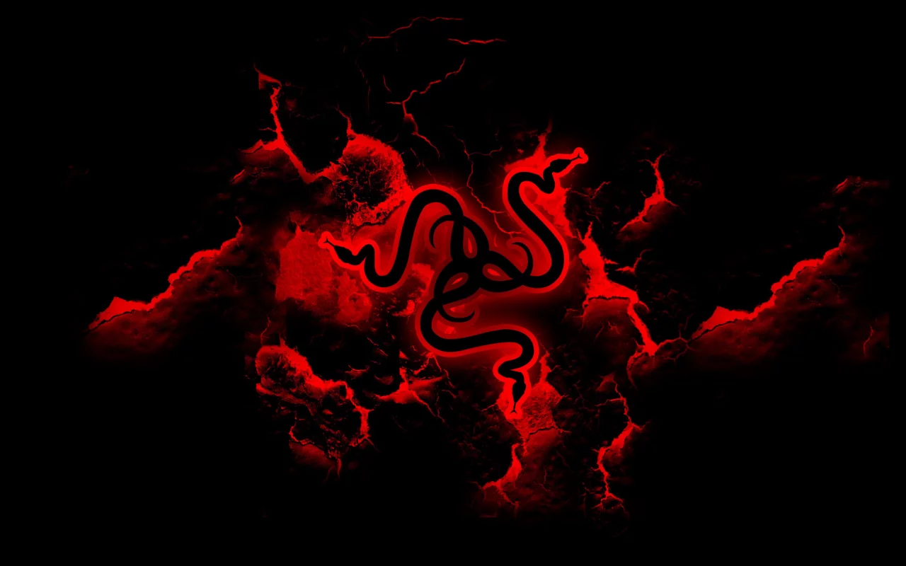 razer, logo, desktop wallpaper, red