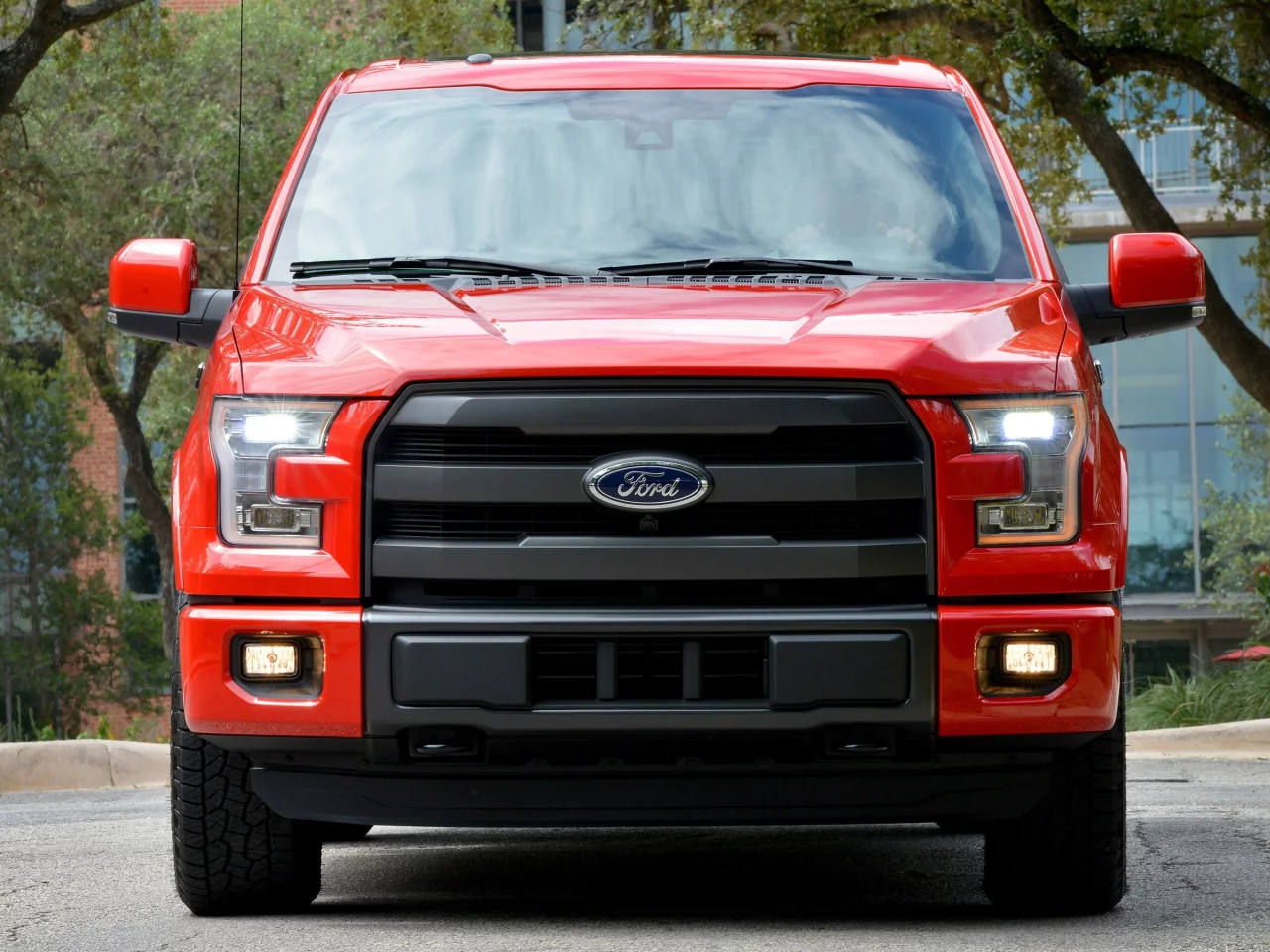 ford, supercrew, красный