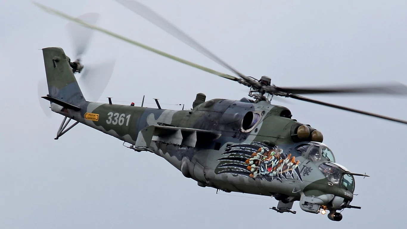 ми-35 м, ввс чехии, небо, транспортно-боевой вертолёт