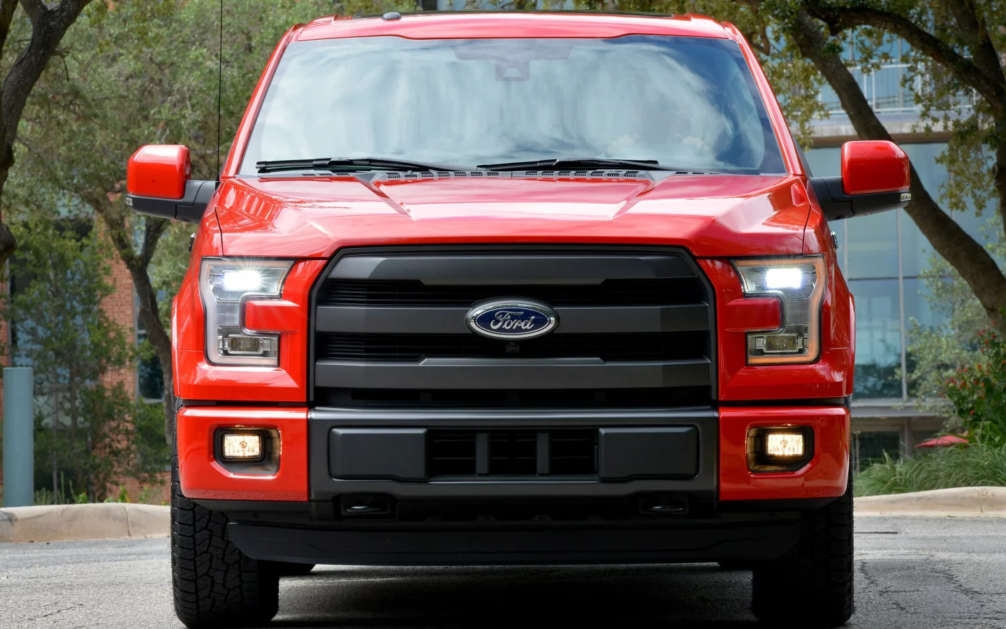 ford, supercrew, красный